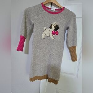 Deux par Deux Gray Dress with Pink and Brown Accents